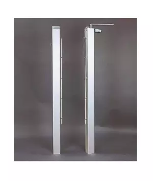 Juego postes de tenis aluminio cuadrado 80x80mm