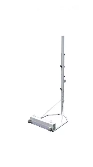 Juego postes voleibol de acero de ø80 mm portátiles