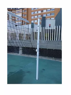 Juego postes voleibol metálicos anclados de Ø 80 mm ACERO