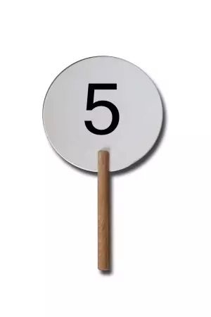 Juego de tablillas para arbitraje de voleibol numeración 1 al 18