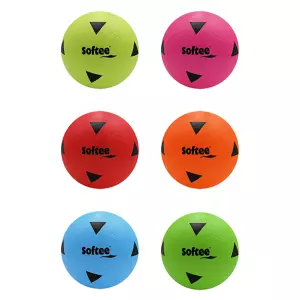 PELOTA MULTIUSO PVC - AZUL/NEGRO, 20CM