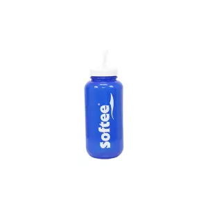 BOTELLA 1000ML CON PAJITA EXTRAIBLE - 1000 ML, AZUL