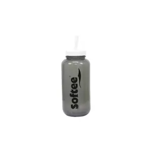 BOTELLA 1000ML CON PAJITA EXTRAIBLE - GRIS, 1000 ML
