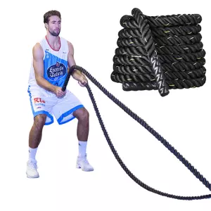CUERDA ENTRENAMIENTO FUNCIONAL - NEGRO, 15 M sin enganche