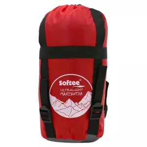 SACO DE DORMIR ULTRALIGHT SOFTEE 'MANZANEDA' - 215x75CM, ROJO