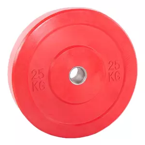 DISCO BUMPER - 25 KG, ROJO,OLIMPICO