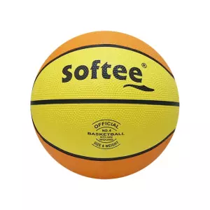BALON BALONCESTO SOFTEE 'NYLON' - 6, AMARILLO/NARANJA