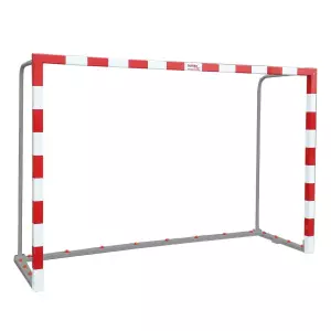 JUEGO PORTERÍAS F.SALA/BALONMANO ALUMINIO TRASLADABLES 80X80MM CON BASE 80X40MM TOP