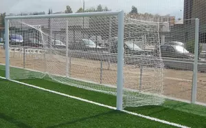 JUEGO DE 2 REDES FÚTBOL 11 4 MM LINEA PREMIUM TIPO CAJÓN