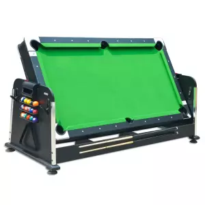 Multijuego giratorio 4 en 1 Olimpus – Tapete Verde (Billar, Air Hockey – Ping-Pong, Mesa comedor)