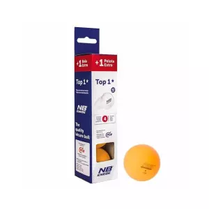 CAJA 3+1 Pelotas Ping Pong Enebe Top 1* Naranja