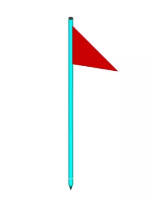 Juego de banderas de limite de sector
