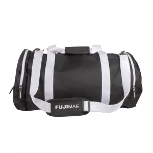 Bolsa Deporte Tubular. Negro/verde. 60x30x30cm