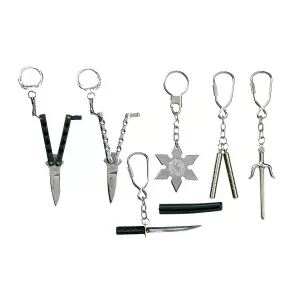 Llavero Armas. Balisong. Plata
