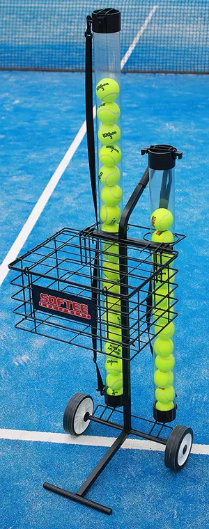 CARRO PORTAPELOTAS TENIS / PADEL CAPACIDAD 80 PELOTAS   - NEGRO, 80PLTS preguntar stock