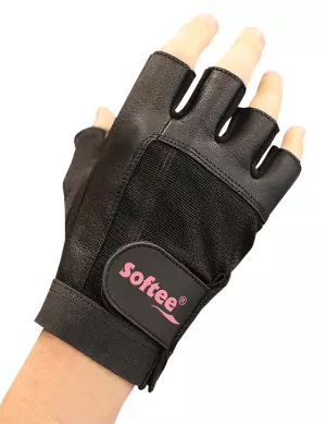 PAR DE GUANTES FITNESS SOFTEE CX4 - L, NEGRO#