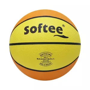 BALON BALONCESTO SOFTEE 'NYLON' - AMARILLO/NARANJA, 5