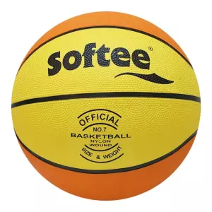 BALON BALONCESTO SOFTEE 'NYLON' - AMARILLO/NARANJA, 7