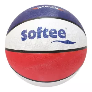 BALON BALONCESTO SOFTEE NYLON HARLEM - ROJO/BLANCO/AZUL, 7/5 TALLA