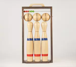 Juego de bolos con marco 35 cm 6 BOLOS
