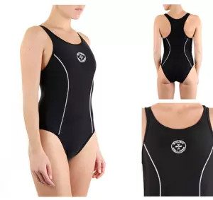 BAÑADOR MUJER SQUBA MOD. 4009.100 BLACK - XL, NEGRO