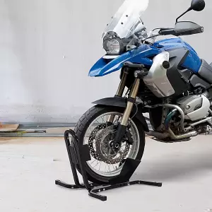 Aparcamiento de Moto Ajustable Soporte de Rueda de Moto Metal para Ruedas Diametro 43-48- 53cm