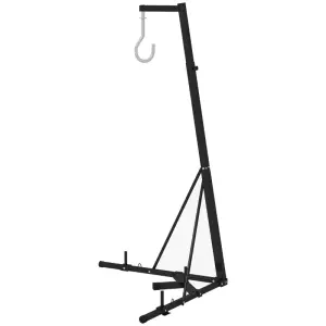 Soporte para Saco de Boxeo Plegable con Altura Ajustable para Entrenamiento en Casa Carga 60 kg 170x90x182-225 cm Negro