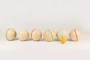 Juego de petanca MADERA 6,8 CM 1 BOLICHE