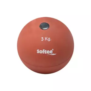 PESO LANZAMIENTO DE CAUCHO  SOFTEE - ROJO, 3 KG