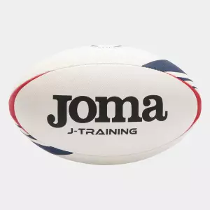 Balón rugby J-Training blanco rojo TALLA 5