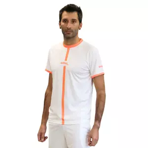 CAMISETA SOFTEE TIPEX NIÑO  - 8 AÑOS, BLANCO/CORAL FLUOR