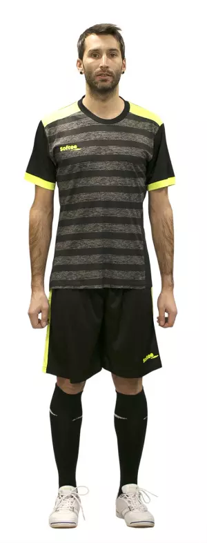 SET SOFTEE LEADER ADULTO - GRIS/NEGRO, XL