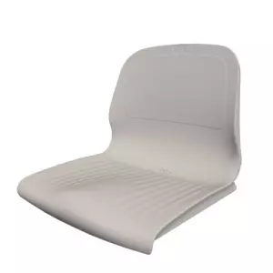 ASIENTO PVC CON RESPALDO SPARK CR M4 BLANCO,GRADA