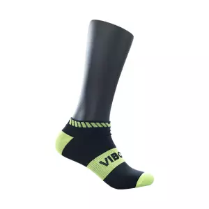 CALCETINES VIBOR-A INVISIBLE - NEGRO/AMARILLO FLUOR, 39-42