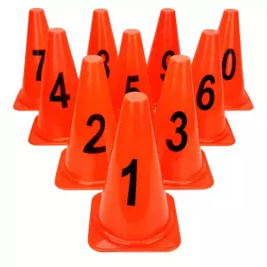 Set 10 conos numerados 1-10 COTI 23 cm