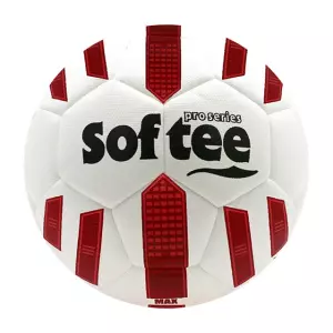 BALON FUTBOL HIBRIDO SOFTEE MAX - BLANCO/CORAL FLUOR, FUTBOL11