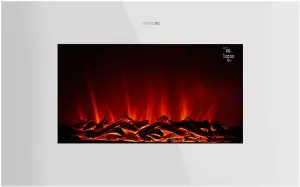 Chimenea eléctrica decorativa READYWARM 3590 FLAMES CONNECTED WHITE