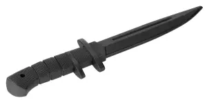 CUCHILLO NEGRO DE GOMA PARA ENTRENAMIENTO-