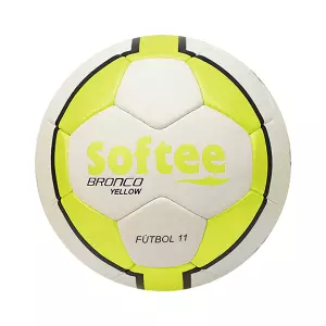BALON SOFTEE BRONCO LIMITED EDITION - FUTBOL11, AMARILLO FLUOR
