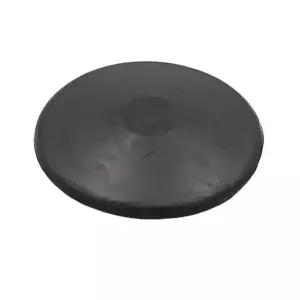 DISCO LANZAMIENTO CAUCHO - 2 KG, NEGRO