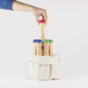 Juego de bolos en saco 24 CM MADERA