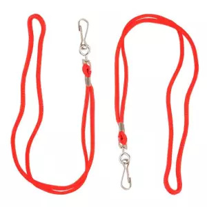 Cordón silbato standard NECK. Pack de 2 - Rojo