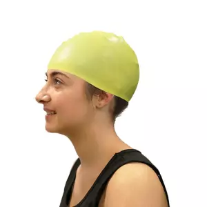 GORRO NATACION SILICONA SOFTEE - SENIOR, AMARILLO FLUOR