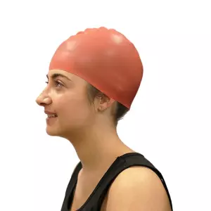 GORRO NATACION SILICONA SOFTEE - SENIOR, NARANJA