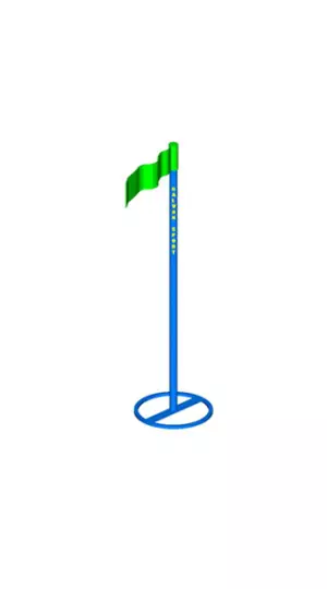 Juego de banderas de pista libre