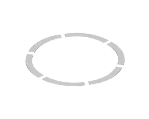 Pieza de relleno circulo concentrico ATLETISMO