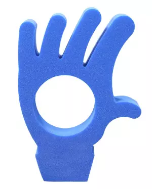 TAPIZ CON FORMA DE MANO 4cm AZUL