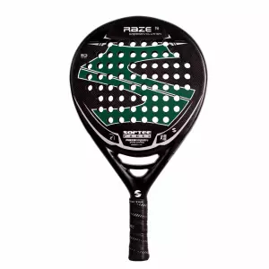 PALA PÁDEL SOFTEE RAZE EVOLUTION GREEN CARBONO DEFECTO ESTÉTICO