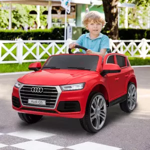 Coche Eléctrico Audi Q5 Blanco/ROJO para Niños mayores de 3 Años