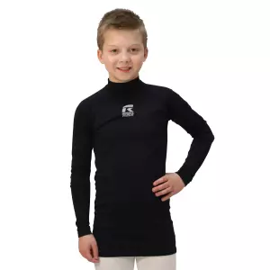 CAMISETA TÉRMICA ROX R-GOLD NIÑO - 12 AÑOS, NEGRO